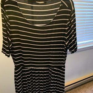 Black and White Striped Apt 9 Dress